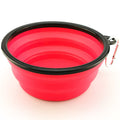 1000ML Pet Bowl Folding Silicone Travel Dog Bowls Walking Portable Water Bowl For Small Medium Dogs Cat Bowls Pet Eating Dish