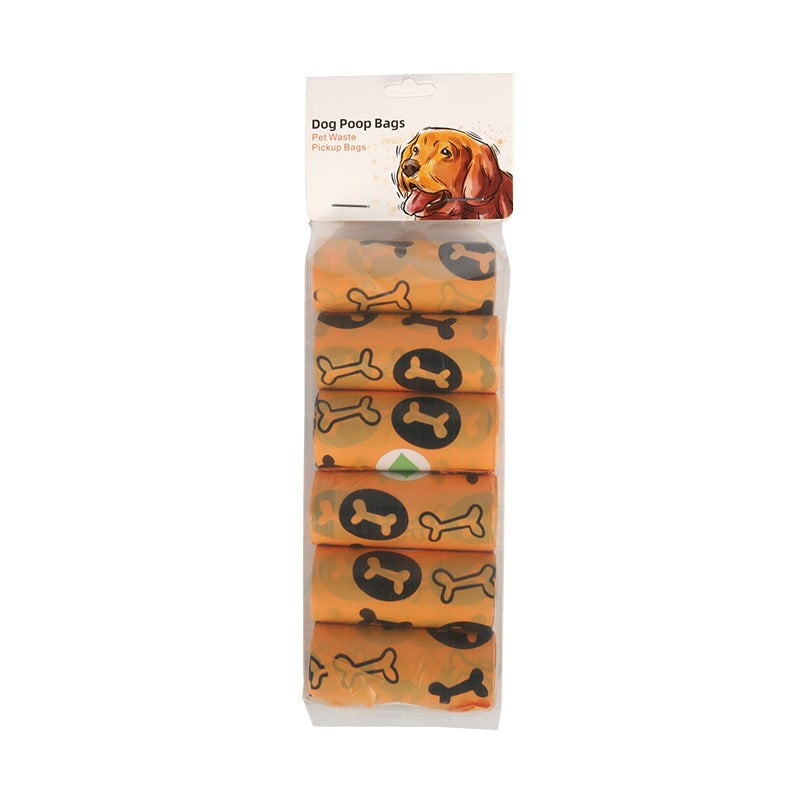 Orange and green pet garbage bags for dogs to pick up feces and defecate - image 10