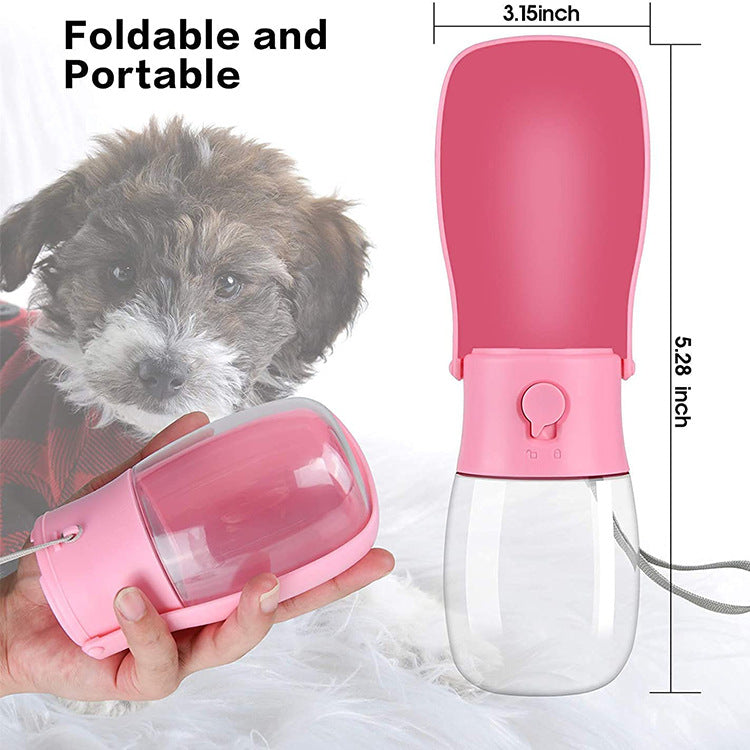 300ML Dog Out Drinking Water Bottle With Filter Element Pet Accompanying Cup Portable Pet Folding Water Cup - image 3