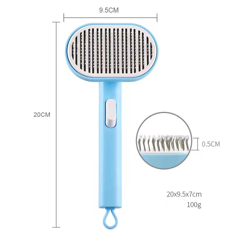 Pet comb pet hair removal brush cat and dog comb automatic hair removal and beauty brush - image 7