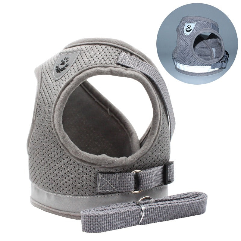 The New Pet Chest Strap Undershirt Dog Leash Reflective Breathable Dog Rope Pet Supplies - image 7