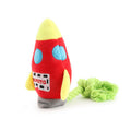 Colorful Rockets Dog Toy Cartoon BB Plush Pet Toys Rocket Chew Dogs Rope Squeak Toys - image 6