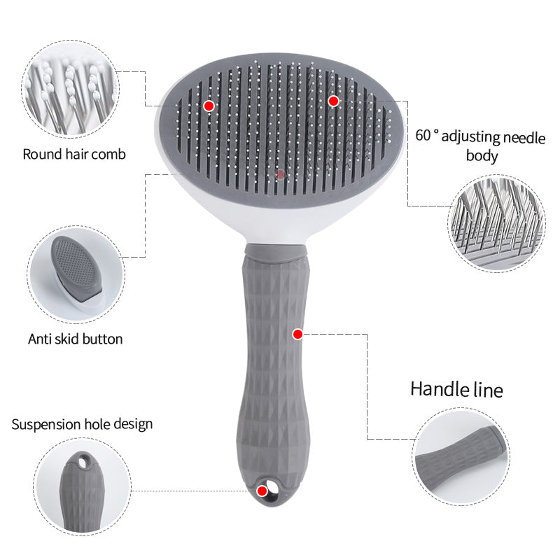 One-Click Hair Removal Pet Comb Automatic Hair Removal Dog Comb Pet Supplies - image 6
