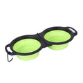 Pet Folding Silicone Double Bowl Pet Supplies Portable Dog Bowl - image 7