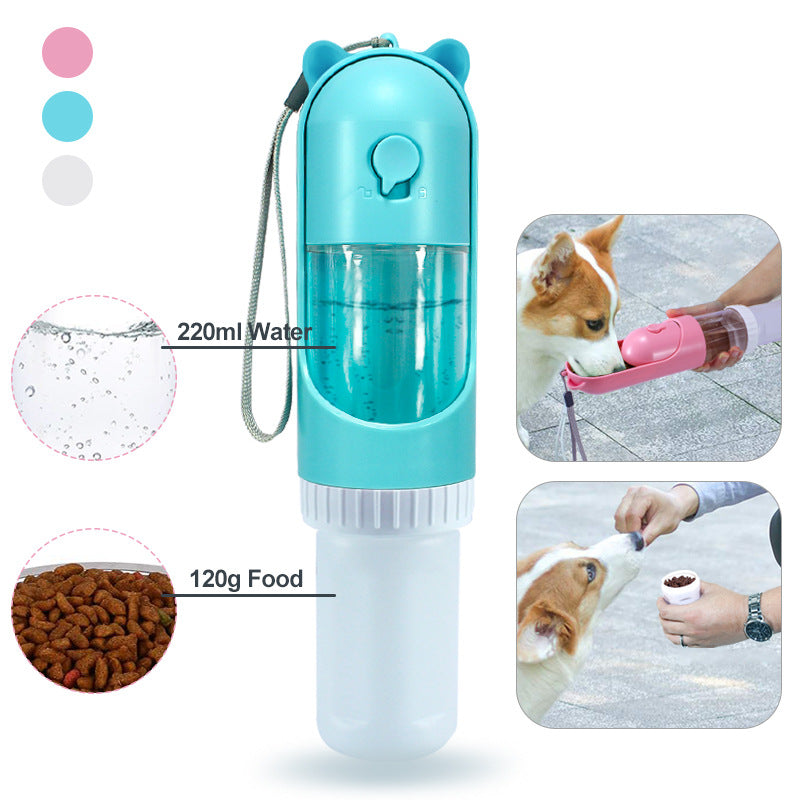 Outdoor portable dog water and food cup, dual-purpose travel feeder for dogs
