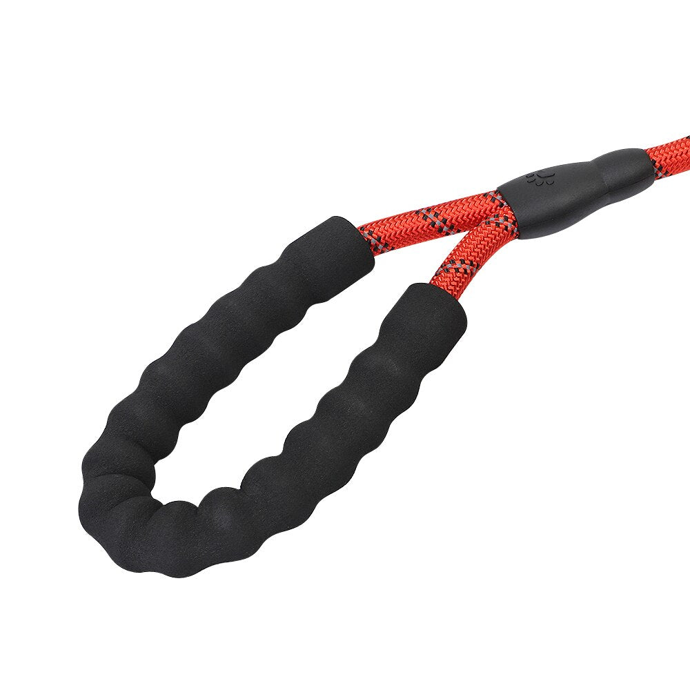 Reflective Dog Pet Leash Rope Nylon Small Dogs Puppy Leashes 150cm Long Heavy Duty Large Dog Lead Red Blue Pink Green Black -