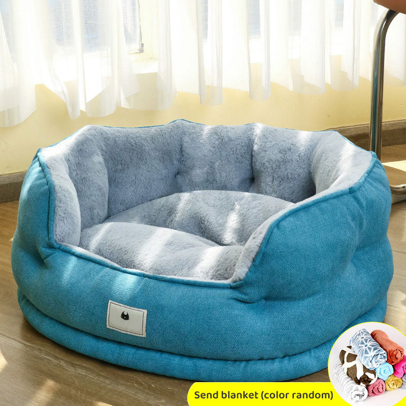 Doghouse Winter Warm Four Seasons Universal Small Dog Teddy Bichon Dog Bed Sofa Netflix Cat Nest Pet Supplies - image 9