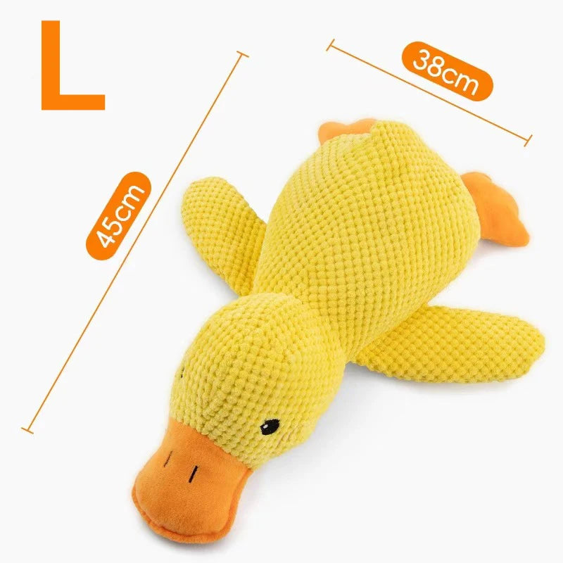 Dogs' Plush Companion Duck Toy for Biting and Teeth Cleaning with Sound, Fun for Cats and Pets - Charging Duck - image 8