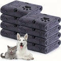 Pet bath towel quick drying and absorbent for dogs and cats bath towel soft - image 6