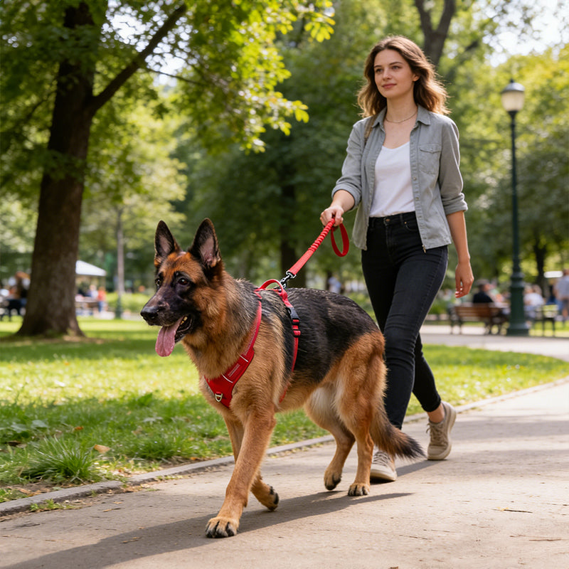 Breathable Reflective Dog Harness Vest, Outdoor No-Pull Escape-Proof Harness with Leash for Large & Medium Dogs - image 10