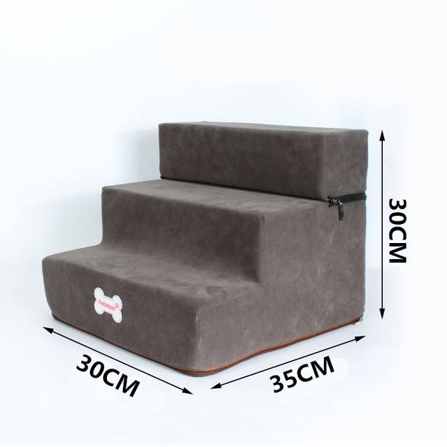 Dog Stairs Pet Climbing Ladder Sponge Steps Small Dogs Teddy On The Sofa Bed Climbing Ladder - image 9