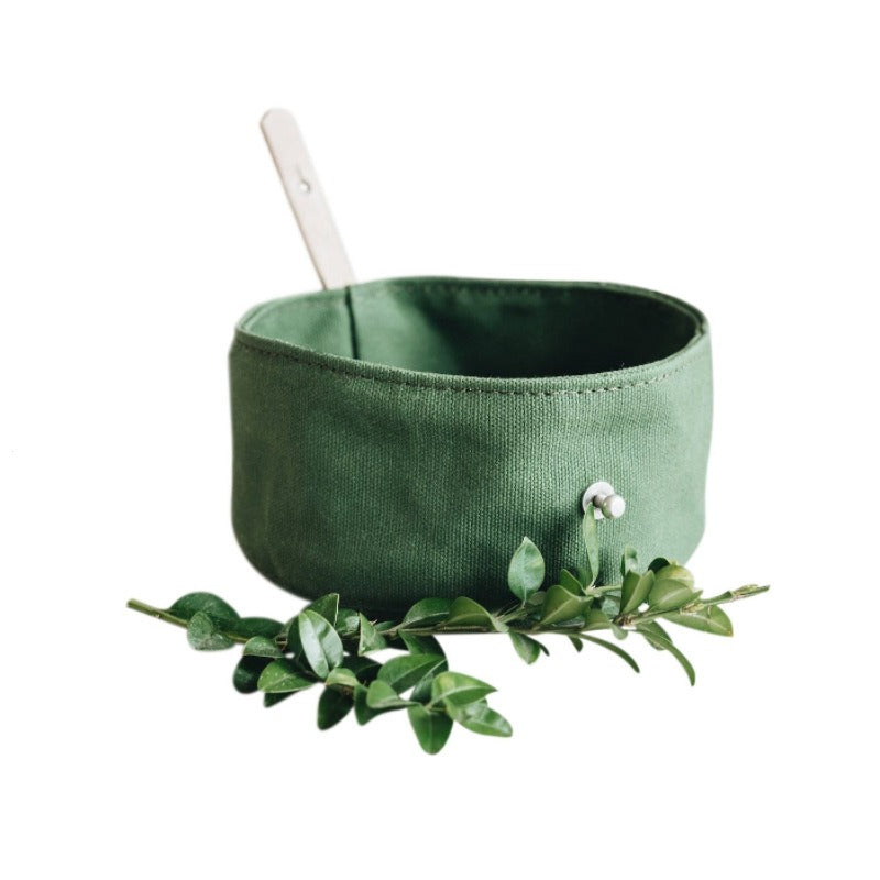 Foldable Waxed Food Tray Portable Pet Tableware Outdoor Pet Travel Canvas Dog Bowl - image 4