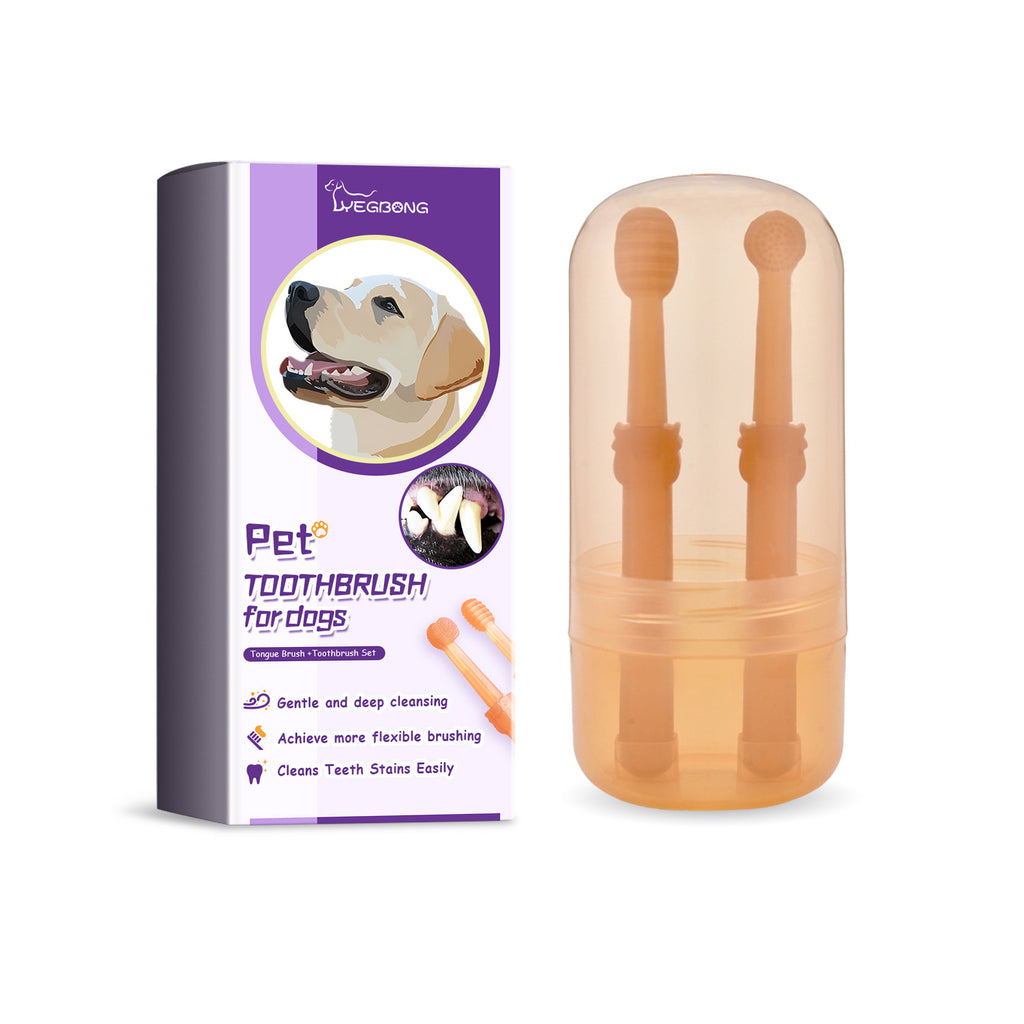 Pet Toothbrush For Dogs, Pet Oral Cleaning Dental Stains Dental Health Care - image 2