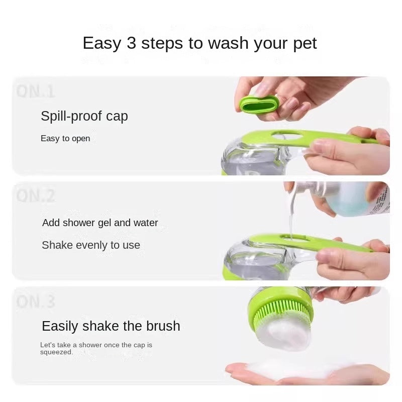 Pet Dog Bath Brush Cat Bath Brush Silicone Massage Shower Tool for Dogs Pet Supplies - image 4