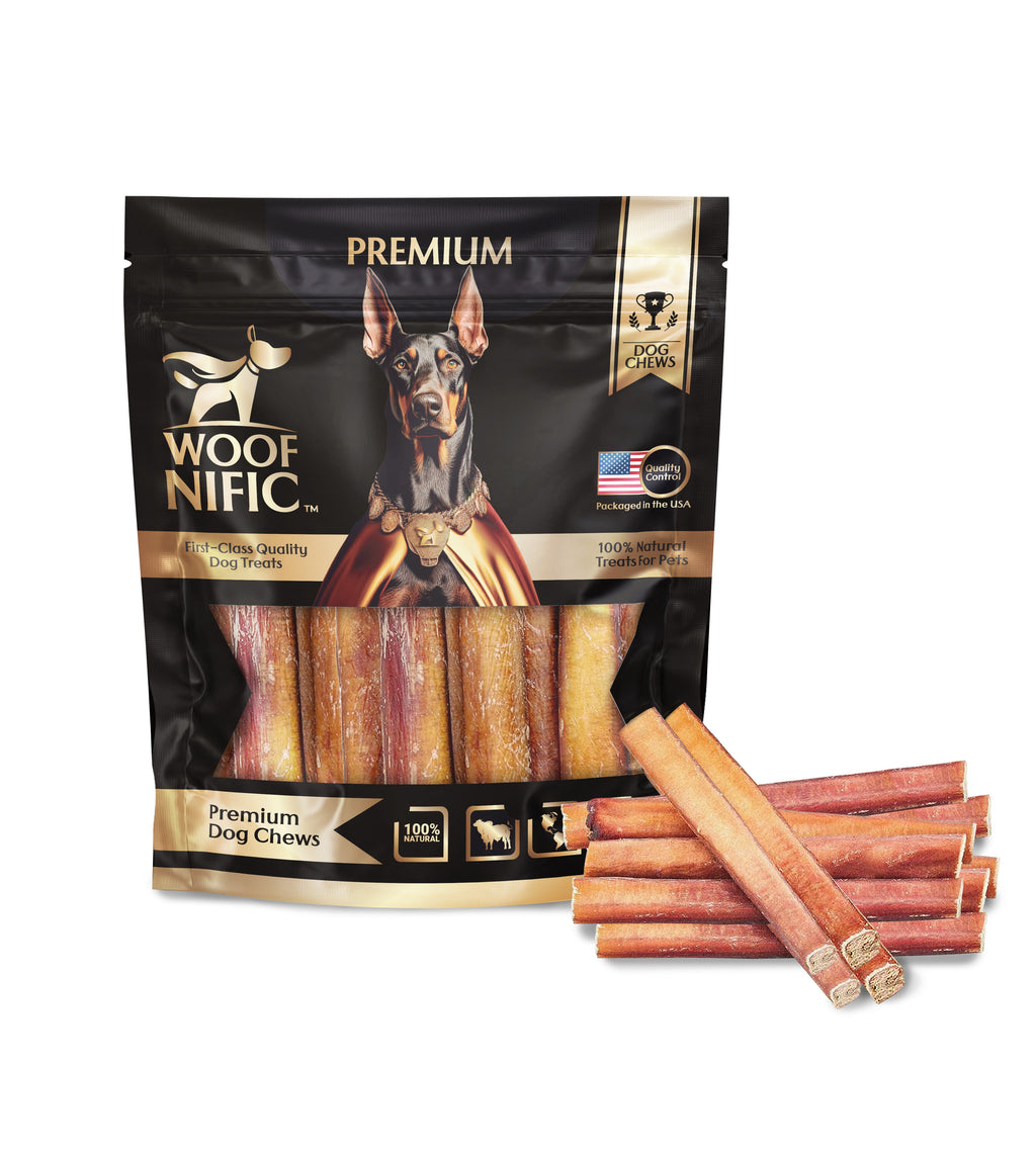 Straight Bully Sticks for Dogs – 100% Natural Beef Chew