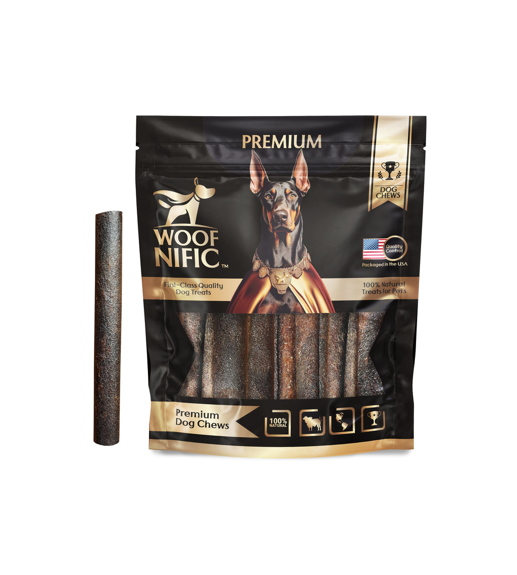 Straight Collagen Bully Sticks Dog Chews, 9" – 12 Pack