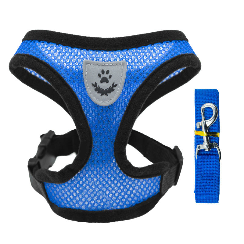 Adjustable pet harness set (small dogs/cats): vest, collar, leash. Fits French Bulldogs, Chihuahuas, etc. - image 8