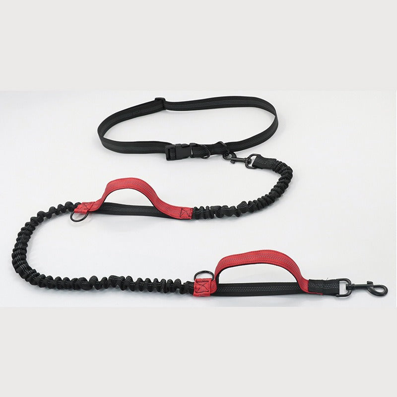Dual Elastic Reflective Running Traction Rope Portable Retractable Dog Rope Dog Chain Traction Rope Pet Supplies - image 10