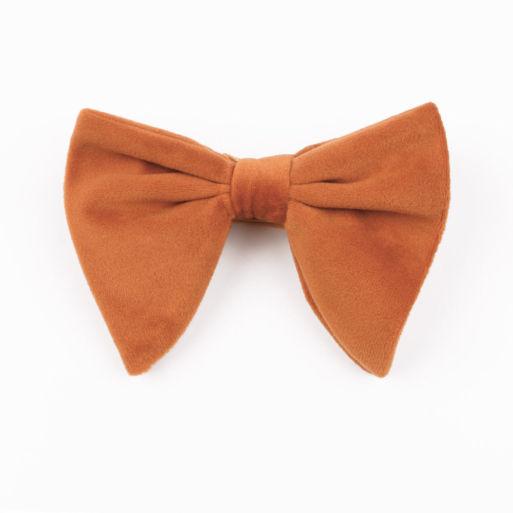 Gold Velvet Bow Tie Plush Velvet Bow Tie - image 5