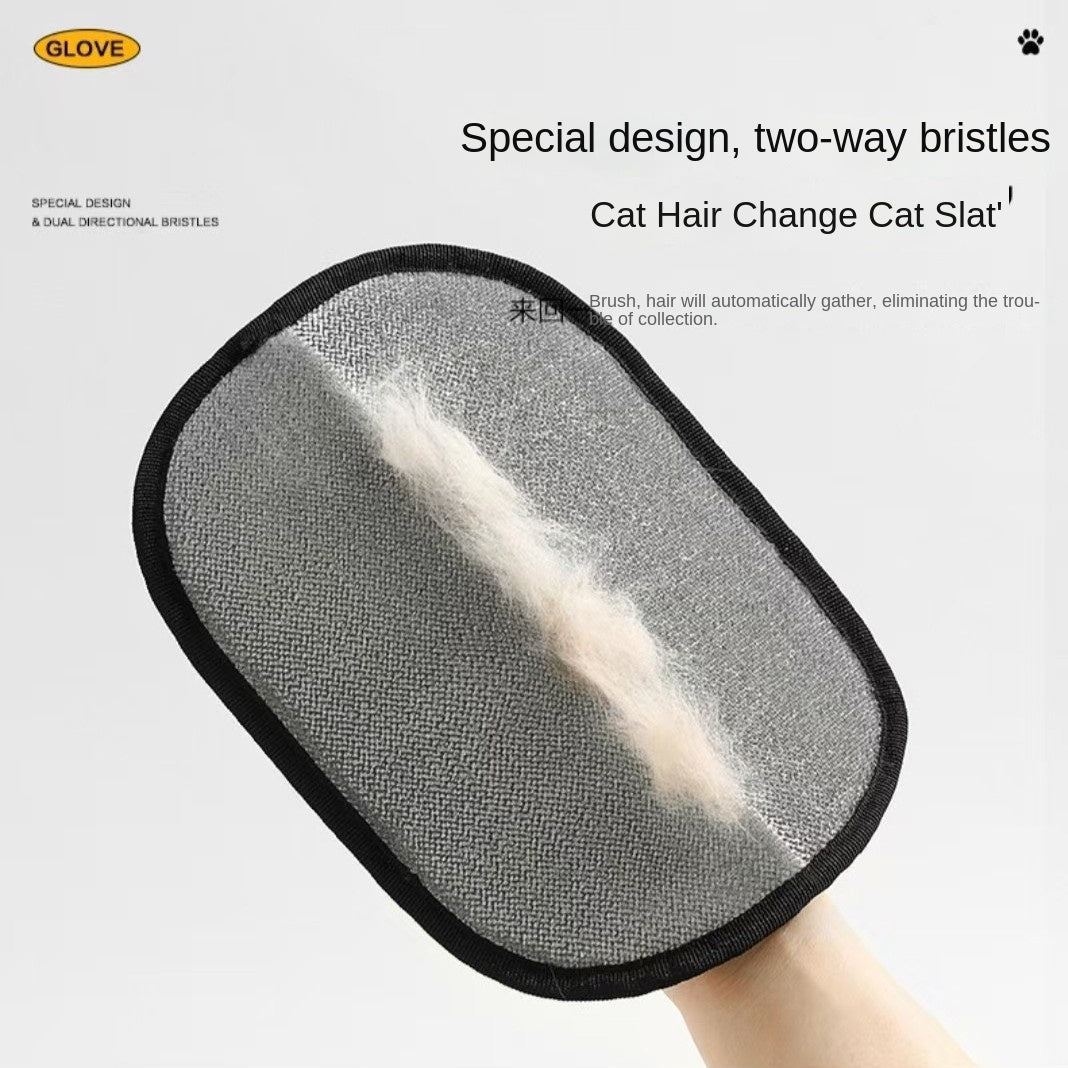 Pet Electrostatic Hair Removal Glove for Dogs Bidirectional Grooming Brush Anti-Static Cat Hair Glove - image 4