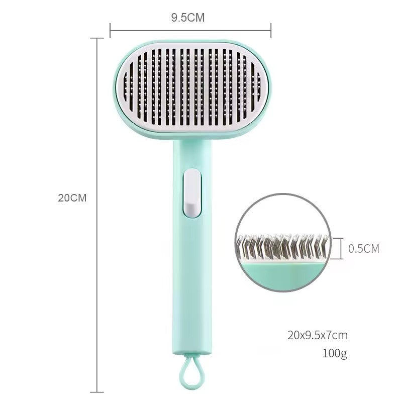 Pet comb pet hair removal brush cat and dog comb automatic hair removal and beauty brush - image 6