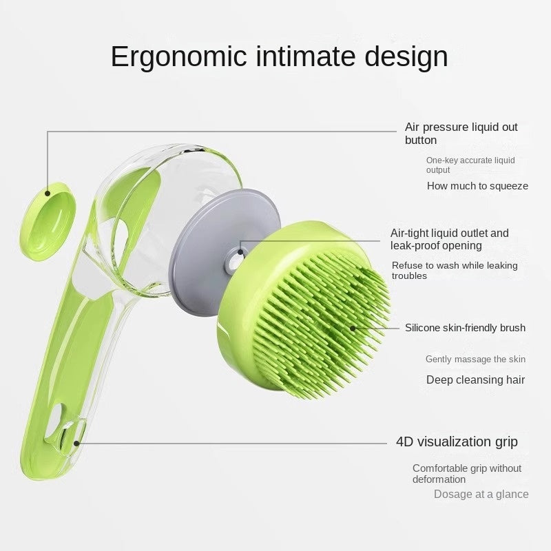 Pet Dog Bath Brush Cat Bath Brush Silicone Massage Shower Tool for Dogs Pet Supplies - image 2