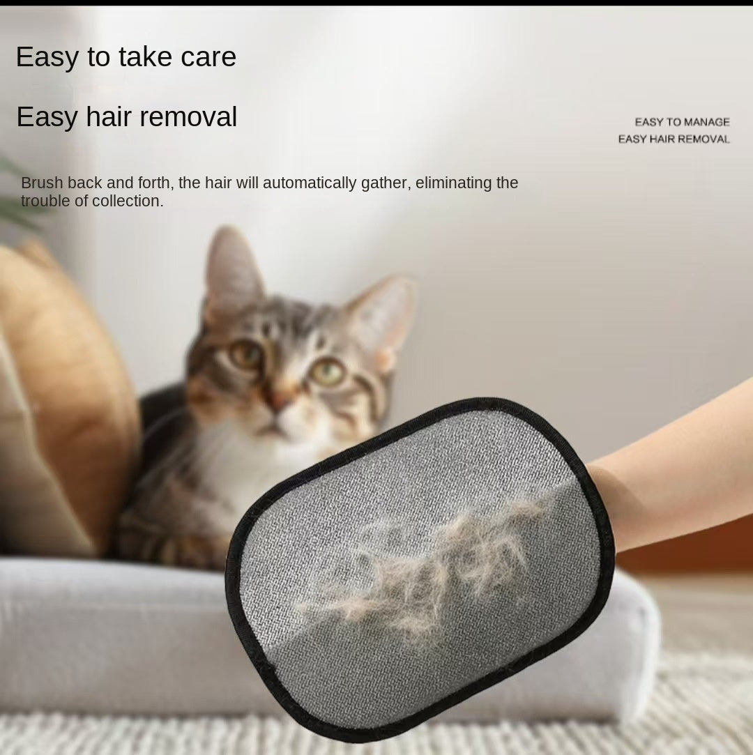 Pet Electrostatic Hair Removal Glove for Dogs Bidirectional Grooming Brush Anti-Static Cat Hair Glove - image 3