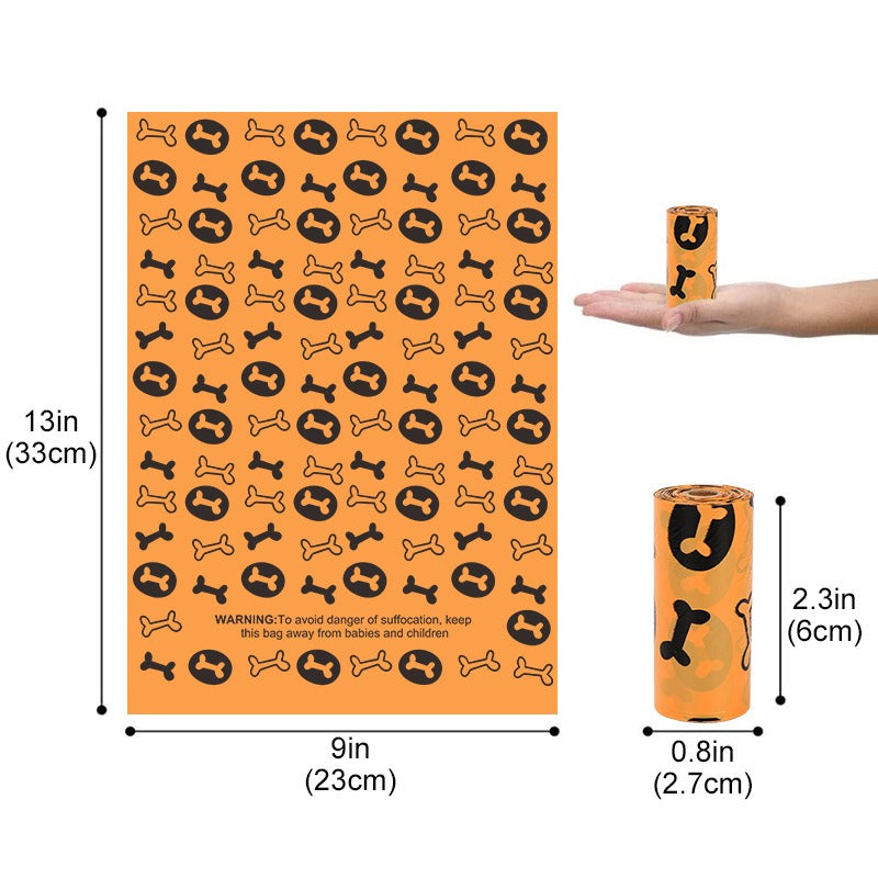 Biodegradable Dog Waste Bags – 6 Rolls, Cute Designs - image 9