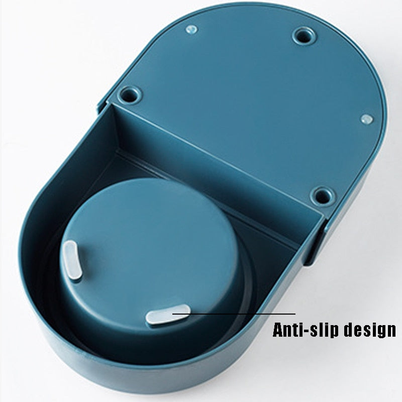 Dogs Cats Bowl and Drinking Fountains with Automatic Water Outlet Anti-overturning Feeders Plastic Feeding Bowl Pet Accessori