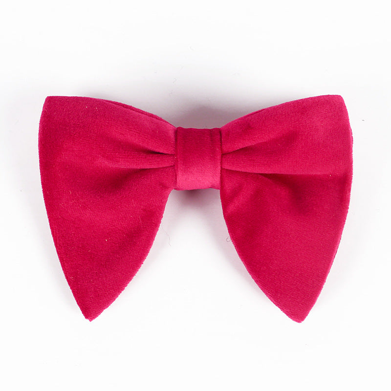 Gold Velvet Bow Tie Plush Velvet Bow Tie - image 11