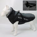 Dog Clothes Waterproof Pet Clothing Reflective Dogs Vest Harness Clothes With Fur Collar Large Dog Jacket Clothes For Big Dog