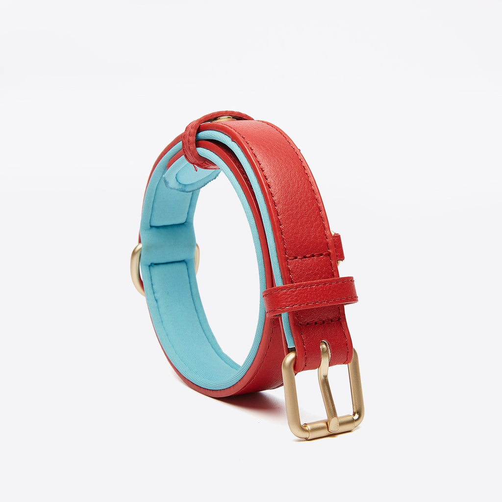 Light Luxury Leather Dog Collar Fashion Wear-Resistant Tear Bite Widening Collar Pet Supplies - image 5
