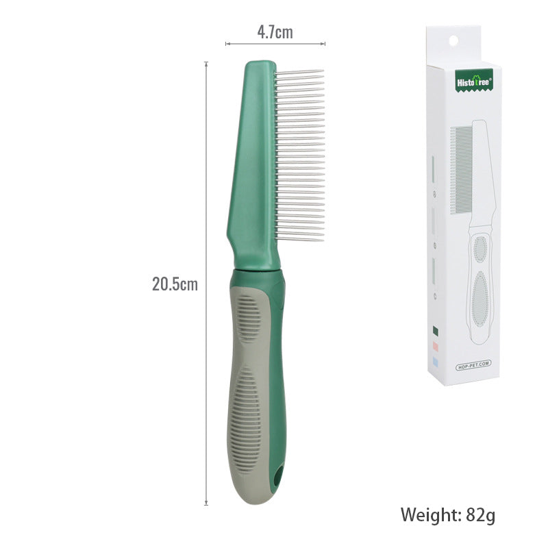 Pet Comb Hair Removal Long Needle Comb Flea Comb Knot Hair Removal Comb Dog Comb Pet Supplies - image 11