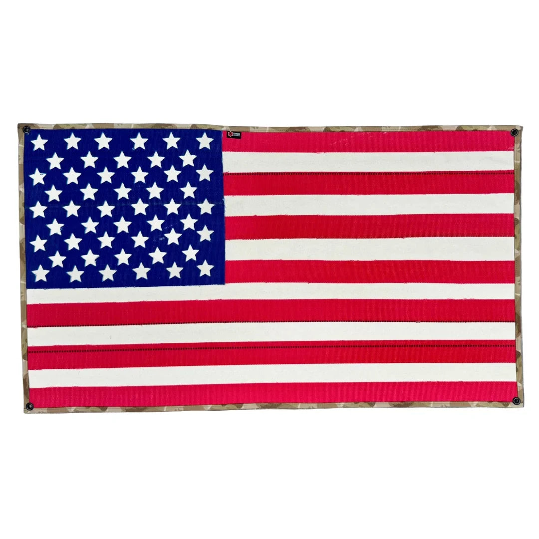 American Flag - Fire Hose & Arid Border - LARGE - ARID