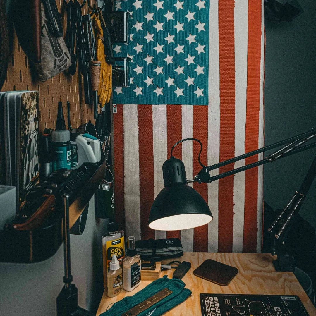 American Flag - Fire Hose & Arid Border - view 5