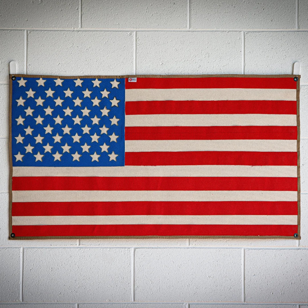American Flag - Fire Hose - LARGE - COYOTE - view 2