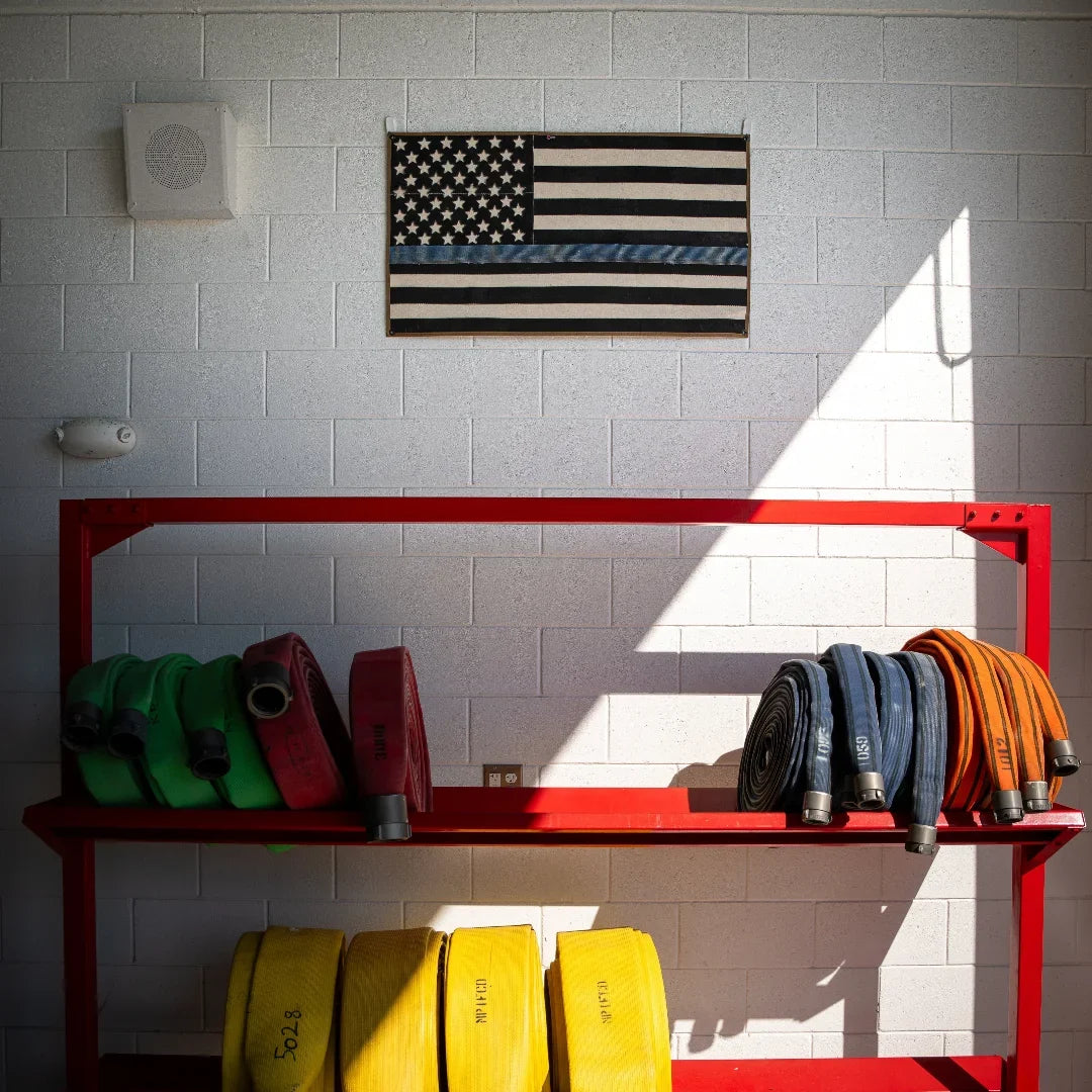 American Flag - Fire Hose - Thin Blue Line - view 3