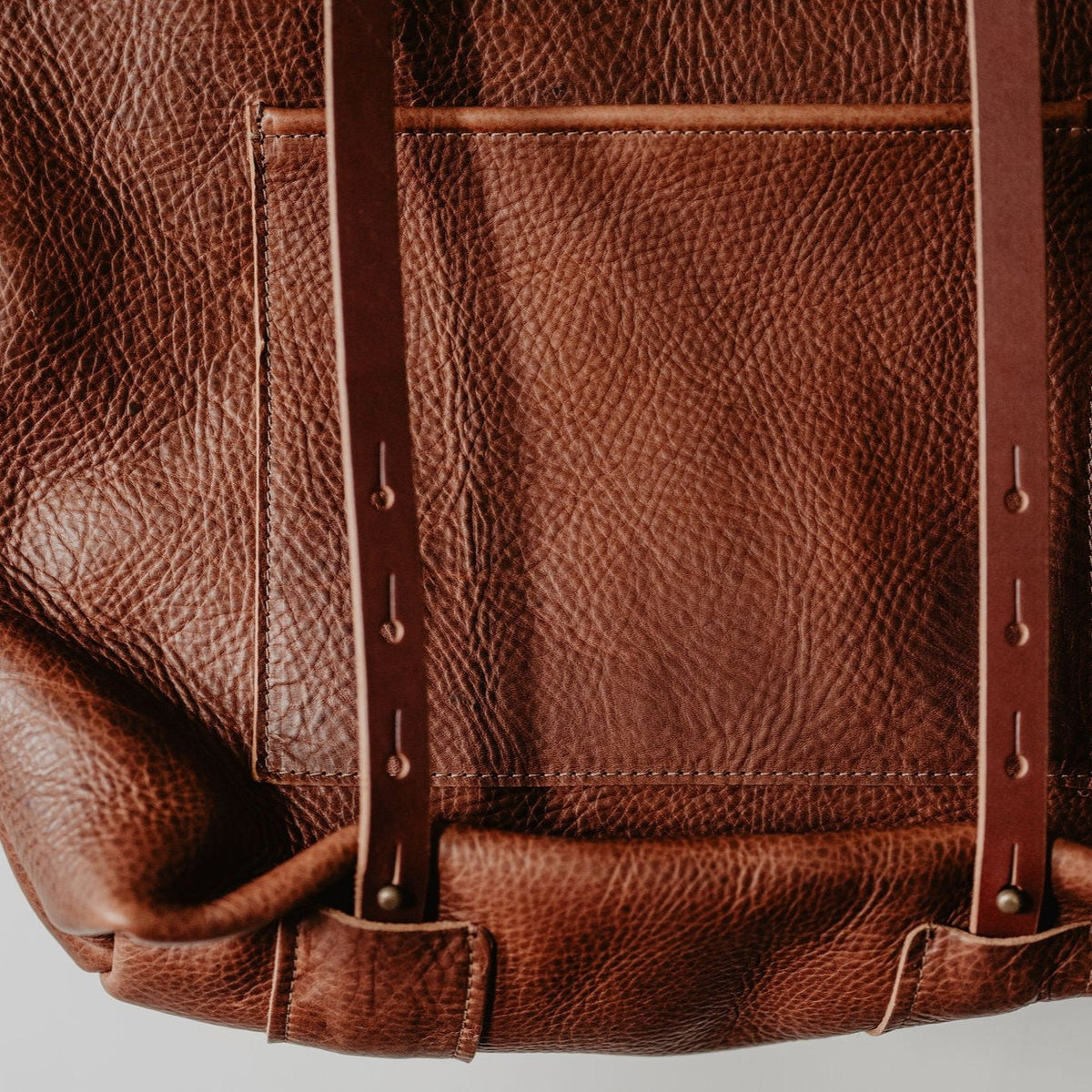 Leather Crossroads Backpack Tote - USA Made - view 7