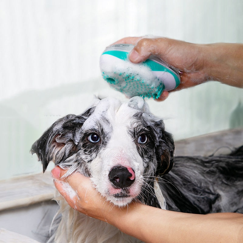 Soft Silicone Pet Bath Brush & SPA Massage Comb for Dogs - image 4