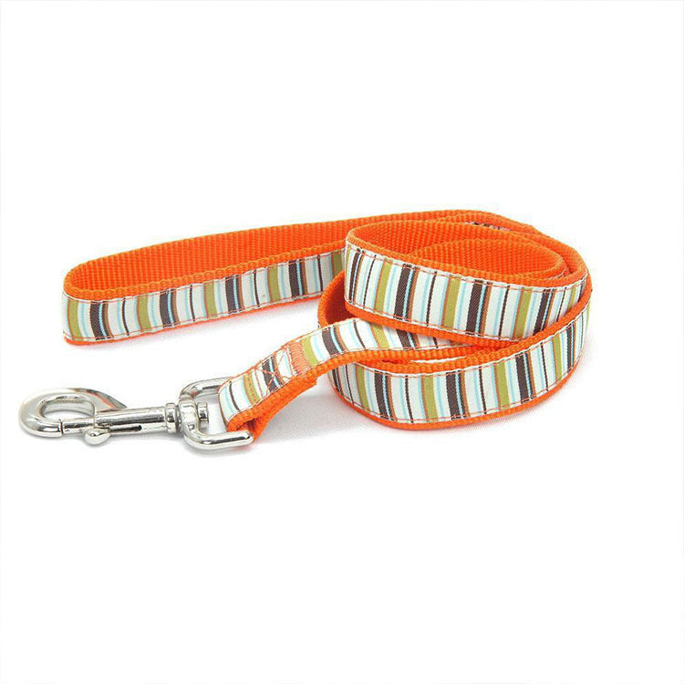 New Pet Supplies Dog Striped Nylon Chest And Back (Including Leash) Cover - image 5