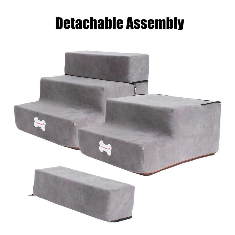 Dog Stairs Pet Climbing Ladder Sponge Steps Small Dogs Teddy On The Sofa Bed Climbing Ladder - image 2
