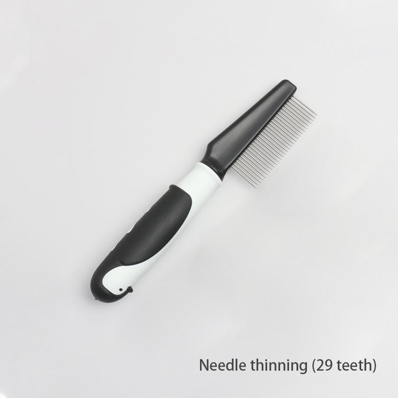 Pet Comb Hair Removal Long Needle Comb Flea Comb Knot Hair Removal Comb Dog Comb Pet Supplies - image 7