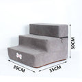 Dog Stairs Pet Climbing Ladder Sponge Steps Small Dogs Teddy On The Sofa Bed Climbing Ladder - image 10