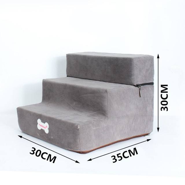 Dog Stairs Pet Climbing Ladder Sponge Steps Small Dogs Teddy On The Sofa Bed Climbing Ladder - image 10