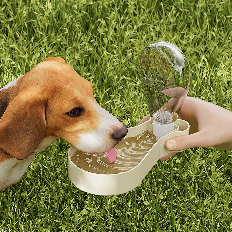 Portable Dog Travel Water Bottle with Bowl – 2-Layer Feeder - image 4