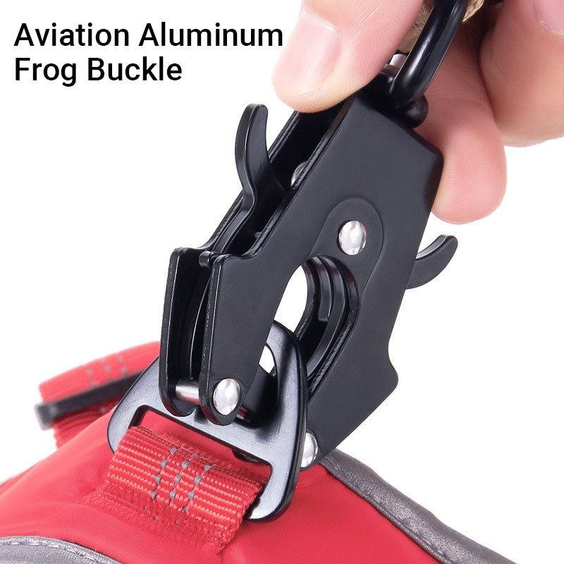 Reflective Explosion-Proof Medium and Large Dogs Frog Buckle Khaki Tactical Vehicle Buckel - image 2