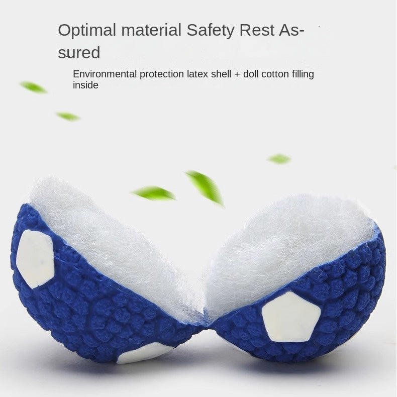 Chew Teeth Cleaning Sound Football Rugby Ball Thickened Durable Toy for Large Dogs Pet Latex Ball - image 5