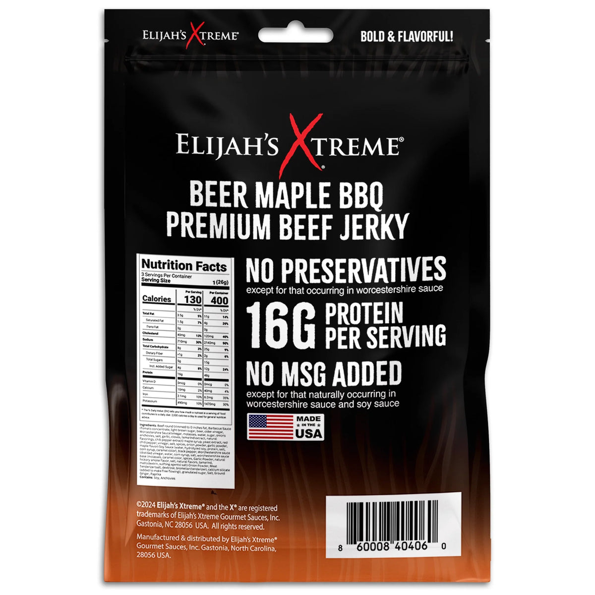 Beer Maple BBQ Beef Jerky - 6 bags (1lb) - view 5