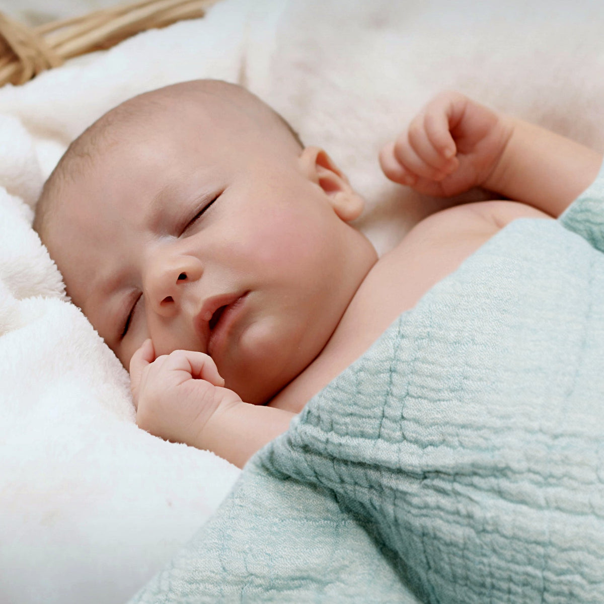 100% Cotton Reversible Muslin Baby Blankets 30" x 40" - view 5