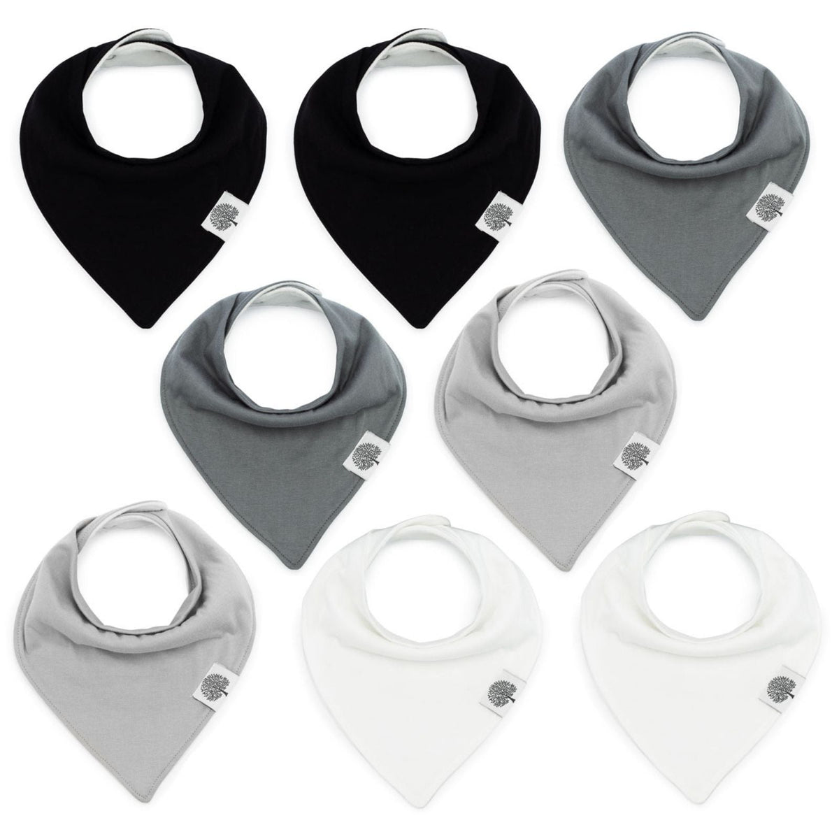 Basics Bandana Bib Set (8 pack) — Parker Baby Co.